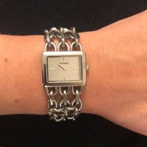 Fossil Silver chain watch